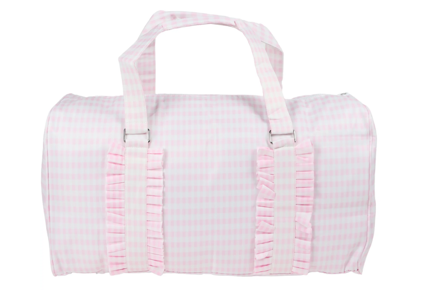 Nylon Duffle Bag (Pink Gingham)