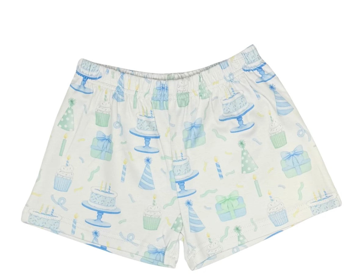Boy Knit Shorts -Birthday Boy