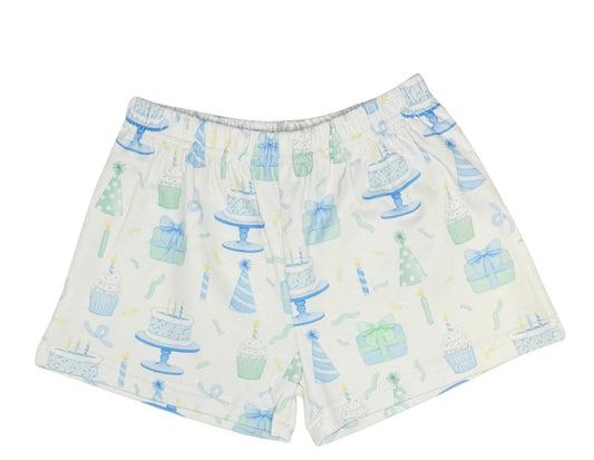 Boy Knit Shorts -Birthday Boy