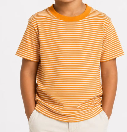 Boys Short Sleeve Striped Shirt