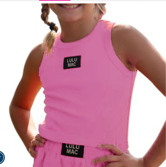 Girls Bubblegum Solid Tank