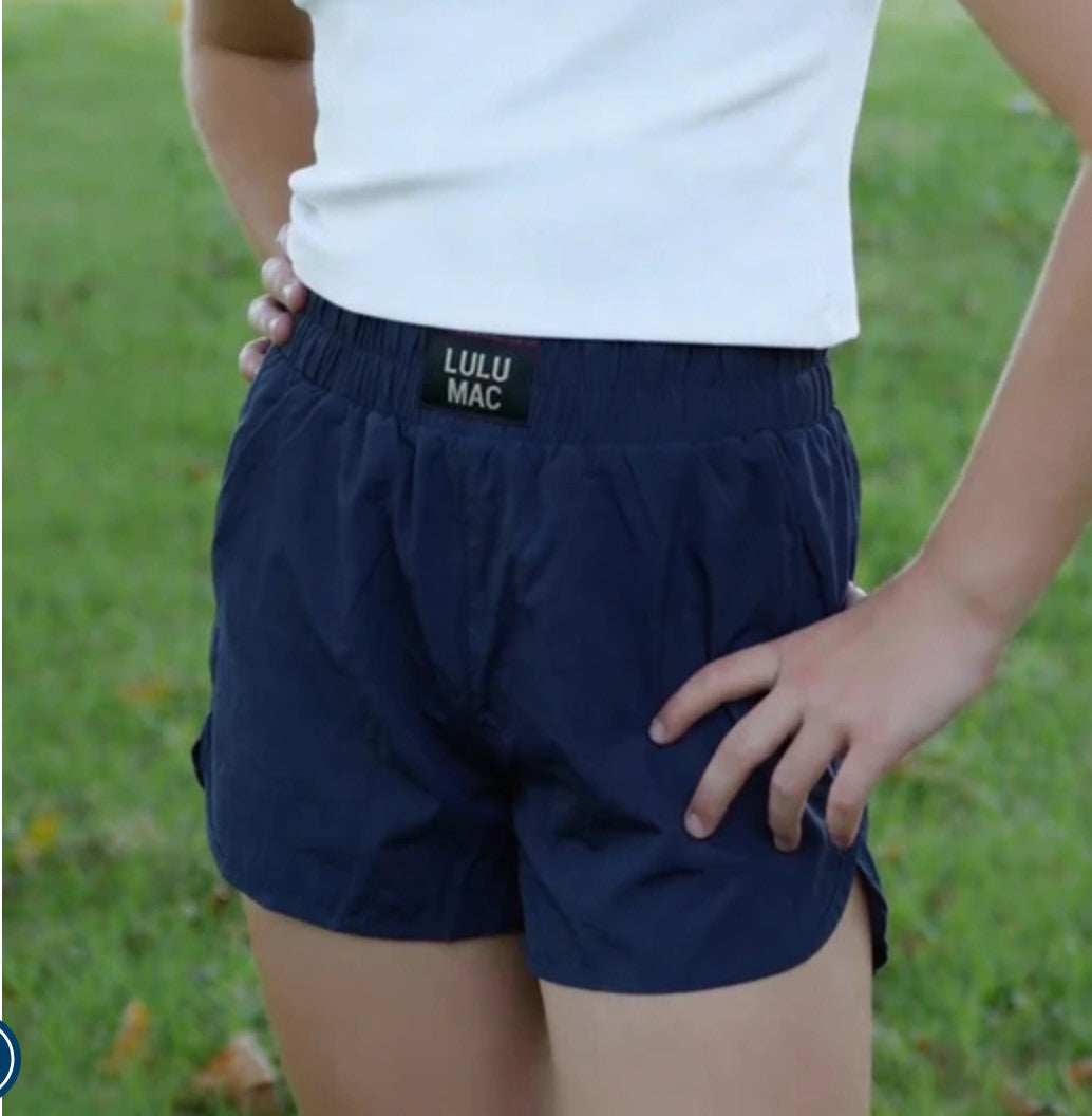 Girls Navy Blue Athletic Short