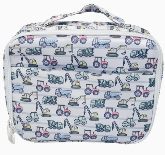 Nylon Lunch Box (Construction Trucks)