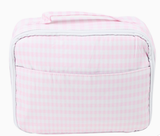 Nylon Lunch Box (Pink Gingham)