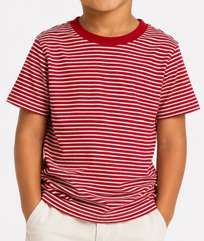 Boys Short Sleeve Striped Shirt