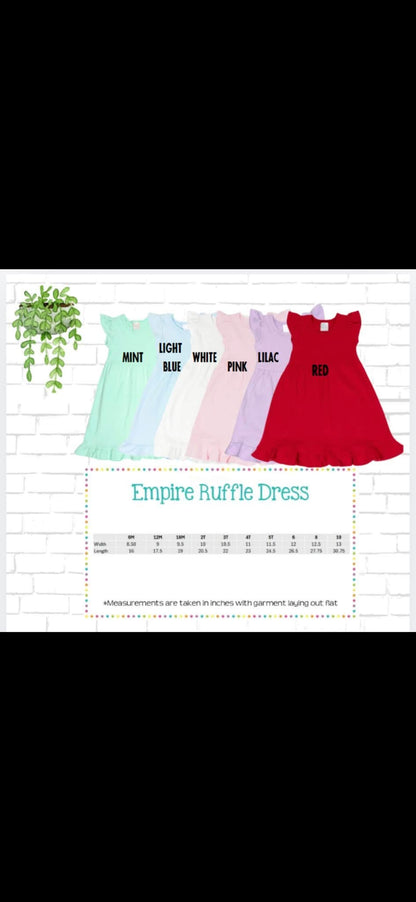 Georgia Bulldog Girl Ruffle Dress