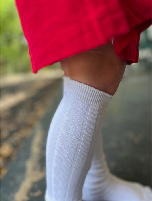 Cabled Dress Socks 6-12 months