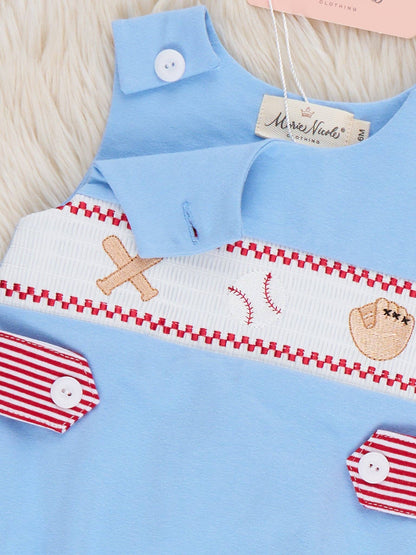 Home Run Batter Smocked Johnny: 12/18MOS